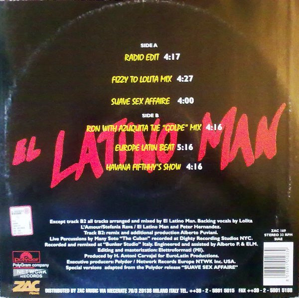 El Latino Man – Conga Cocaita (12", Italy - 1997)