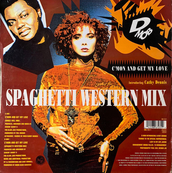 D Mob, Cathy Dennis – C'Mon And Get My Love (12", UK - 1989)