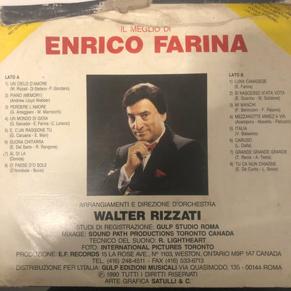 Enrico Farina – Il Meglio Di Enrico Farina (LP, Compilation, Italy - 1989)