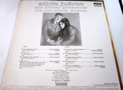 Alicia Juarez – Mis Ultimas Grabaciones Con Jose Alfredo Jimenez  (LP, Album, Mexico - 1975)