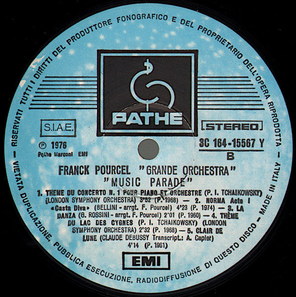 Franck Pourcel Et Son Grand Orchestre – Music Parade (LP, Album, Compilation, Italy - 1976)