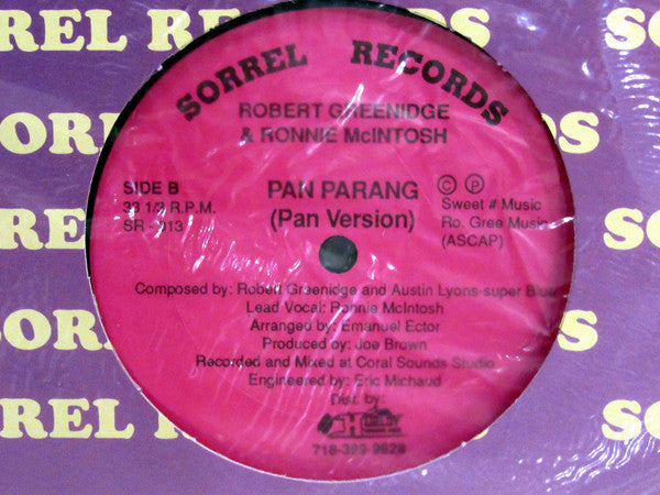 Robert Greenidge, Ronnie McIntosh – Pan Parang (12", US)