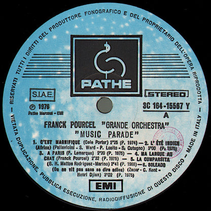 Franck Pourcel Et Son Grand Orchestre – Music Parade (LP, Album, Compilation, Italy - 1976)