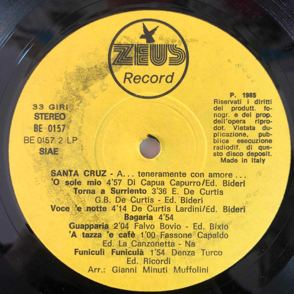 Santa Cruz (18) – A... Teneramente Con Amore... (LP, Album, Italy - 1985)