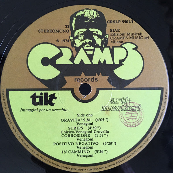 Arti & Mestieri – Tilt - Immagini Per Un Orecchio (LP, Album, Italy - 1974)