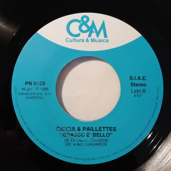 Ciccia & Paillettes – Banana / Grasso È Bello (7", Italy - 1988)