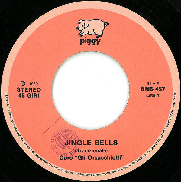 Gli Orsacchiotti – Jingle Bells / Adeste Fideles (7", Italy - 1980)