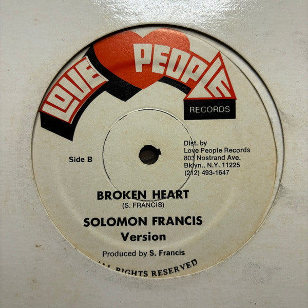 Solomon Francis – Broken Heart (12", Barbados)