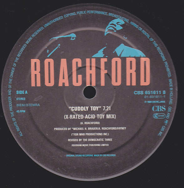 Roachford – Cuddly Toy (X-Rated Acid Toy Mix) (12", Europe - 1988)