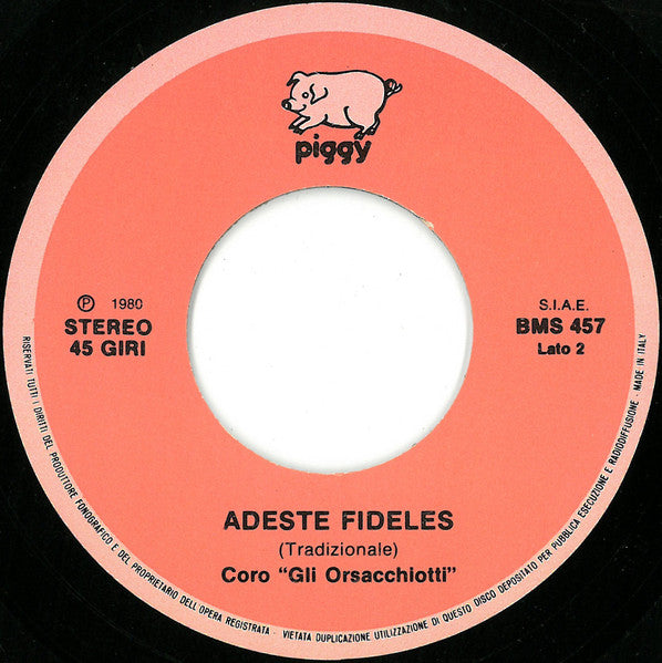 Gli Orsacchiotti – Jingle Bells / Adeste Fideles (7", Italy - 1980)