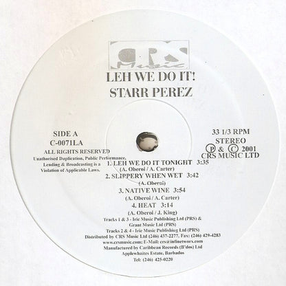 Starr Perez – Leh We Do It! (12", Barbados - 2001)