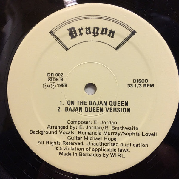 Mighty Dragon – Bacchanal Rosie (12", Barbados - 1989)