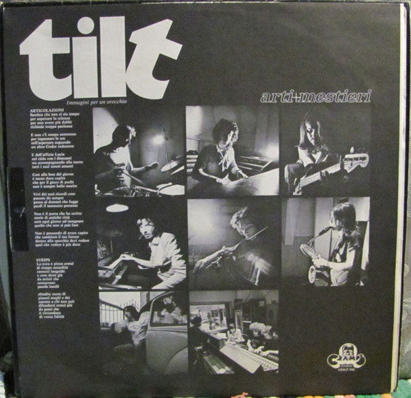 Arti & Mestieri – Tilt - Immagini Per Un Orecchio (LP, Album, Italy - 1974)