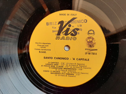 Santo Canonico – 'A Capitale (LP, Album, Italy - 1985)