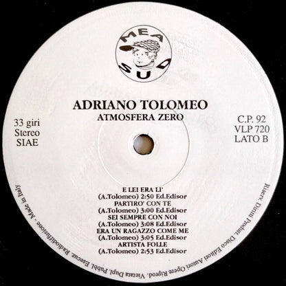 Adriano Tolomeo – Atmosfera Zero (LP, Album, Italy - 1992)