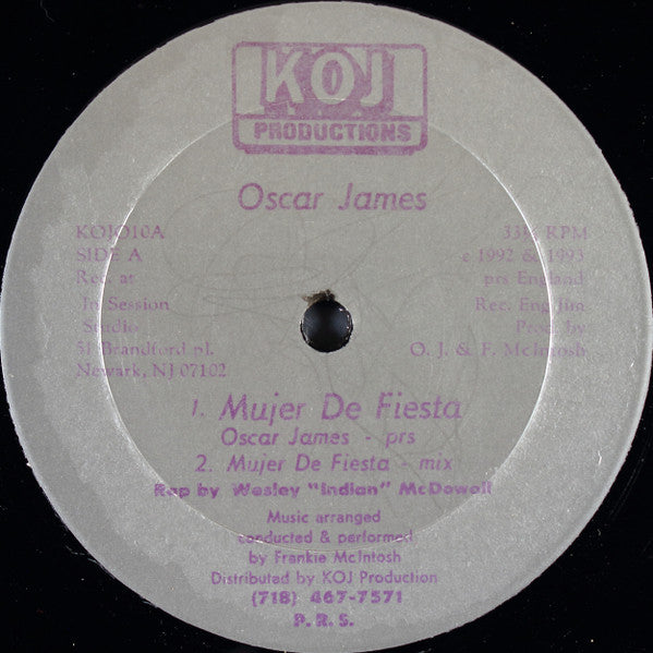 Oscar James (2) – Party Woman (12", US - 1993)