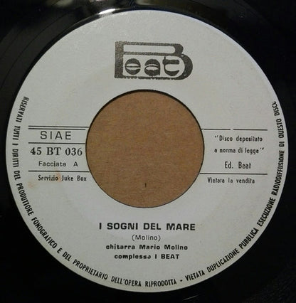 Mario Molino – I Sogni Del Mare (7", Italy - 1970)