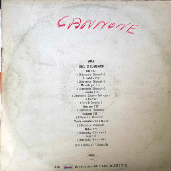 Enzo Di Domenico – Vola (LP, Italy - 1982)