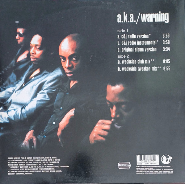 A.K.A. – Warning (12", Germany - 1999)
