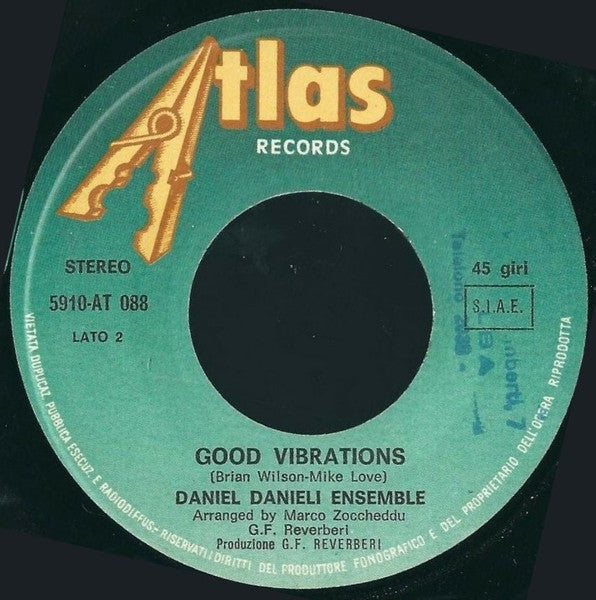 Daniel Danieli Ensemble – Honey For Bears / Good Vibrations (7", Italy - 1978)