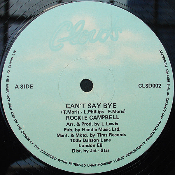 Rocky Campbell – Can't Say Bye (12", UK)