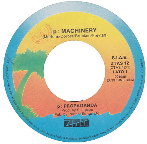 Propaganda – p: Machinery (7", Italy - 1985)