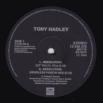 Tony Hadley – Absolution (12", UK - 1993)