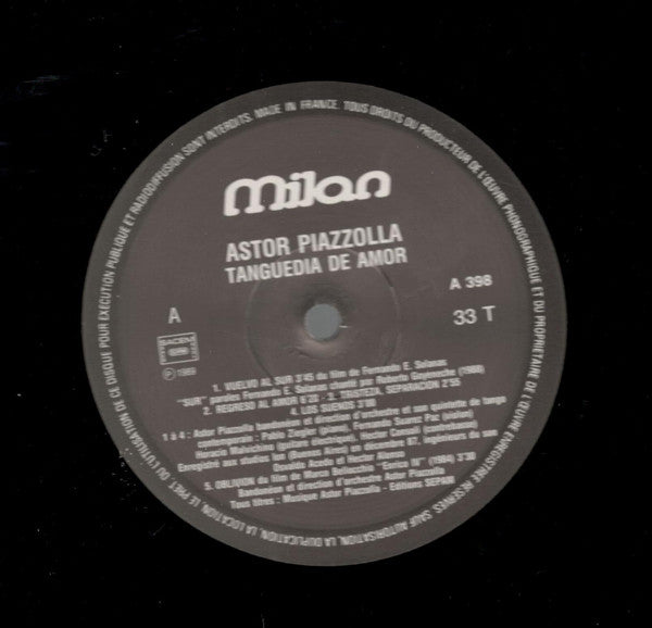 Astor Piazzolla – Tanguedia De Amor (LP, Compilation, France - 1989)