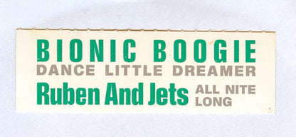 Ruben And The Jets, Bionic Boogie – All Nite Long / Dance Little Dreamer (7", Italy - 1977)