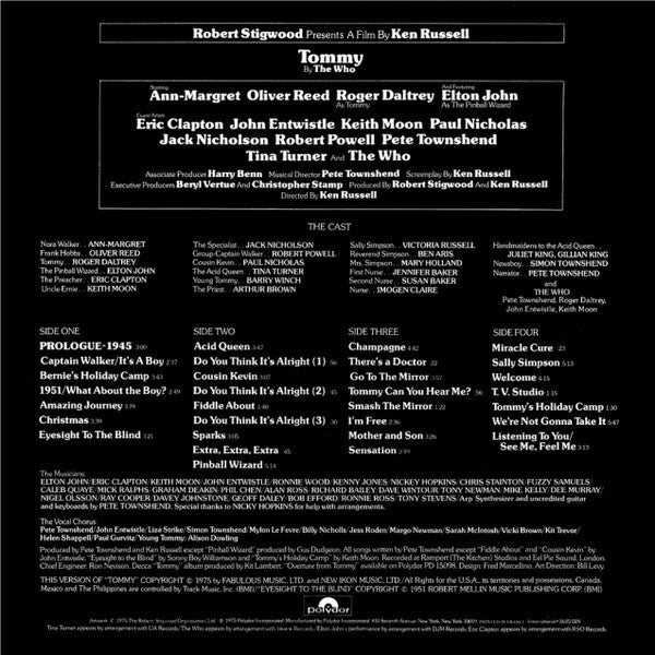 Various – Tommy (Original Soundtrack Recording) (LP, Album, US - 1975)