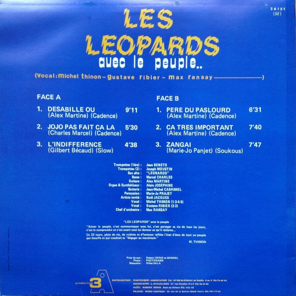 Les Leopards – Avec Le Peuple.. Jojo Pas Fait Çà La (LP, Album, France - 1977)