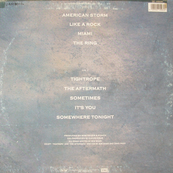 Bob Seger And The Silver Bullet Band – Like A Rock (LP, Album, Italy - 1986)