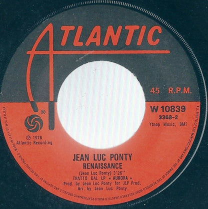 Jean-Luc Ponty – New Country  (7", Italy - 1977)