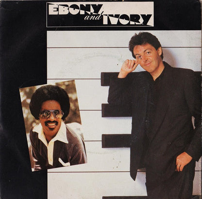 Paul McCartney – Ebony And Ivory (7", Italy - 1982)