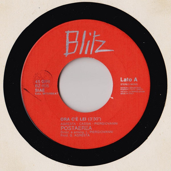 Postaerea – Ora C'È Lei (7", Italy - 1981)