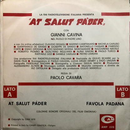 Riz Ortolani – ”At Salut Pàder„ (7", Italy - 1978)