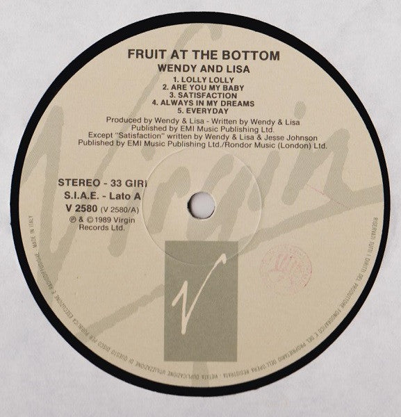 Wendy & Lisa – Fruit At The Bottom (LP, Album, Italy - 1989)