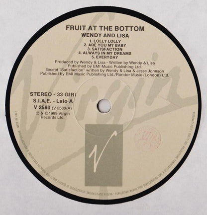 Wendy & Lisa – Fruit At The Bottom (LP, Album, Italy - 1989)
