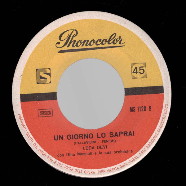 Leda Devi, Orchestra Gino Mescoli – Midi Midinette (7", Italy - 1961)