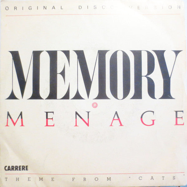 Menage (2) – Memory (7", Italy - 1983)