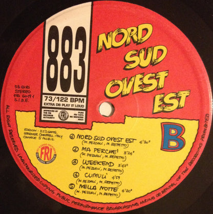 883 – Nord Sud Ovest Est (LP, Album, Italy - 1993)