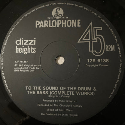 Dizzi Heights – To The Sound Of The Drum & The Bass (12", UK - 1986)