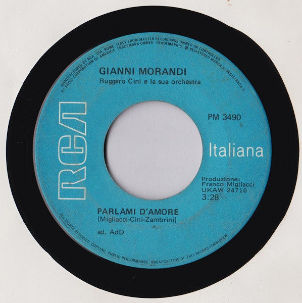 Gianni Morandi – Parlami D'Amore / Torna E Ritorna (7", Italy - 1969)
