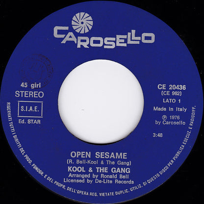 Kool & The Gang – Open Sesame (7", Italy - 1976)
