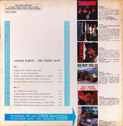 Anton Karas – The Third Man (LP, Album, Italy - 1966)