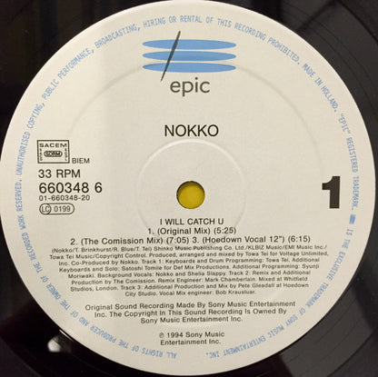 Nokko – I Will Catch U (12", Europe - 1994)