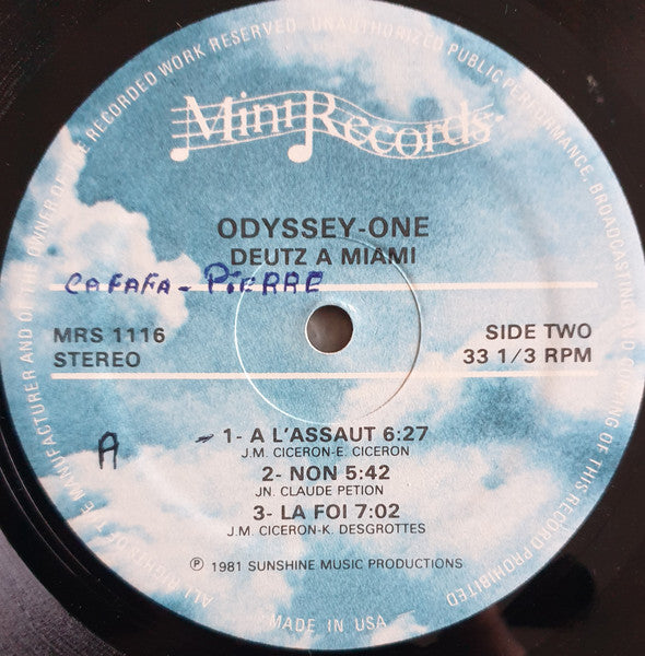 Odyssey-One – Deutz A Miami (LP, US - 1981)