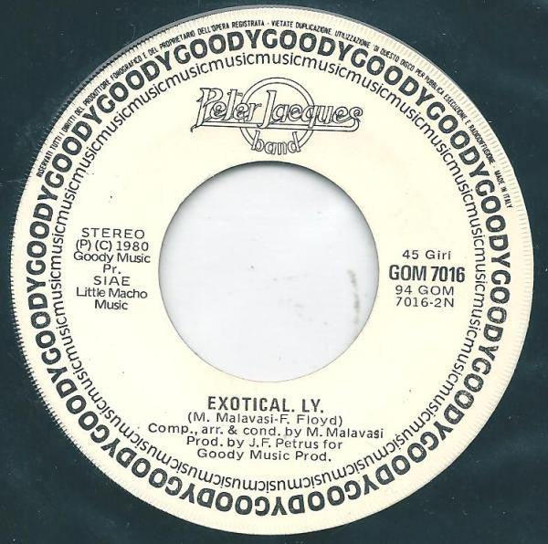 Peter Jacques Band – Is It It? (7", Italy - 1980)