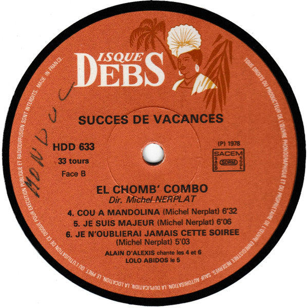 El Chomb' Combo, Michel Nerplat – Succes En Vacances (LP, France - 1978)