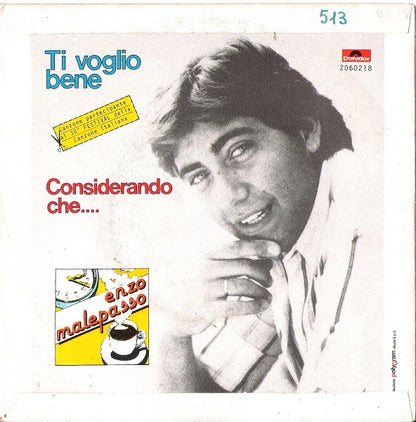 Enzo Malepasso – Ti Voglio Bene / Considerando Che... (7", Italy - 1980)
